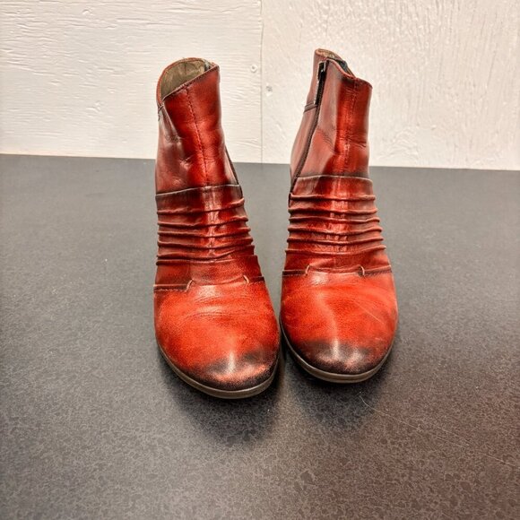 PIKOLINOS Red Ankle Boots - Picture 7 of 16